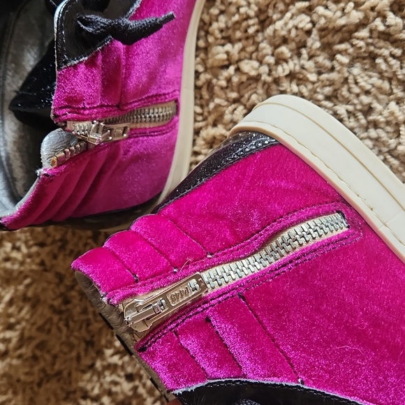 P448 Made In Italy Stylish Women's Leopard Print High-Top Sneakers With Zippers - Picture 11 of 16